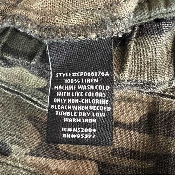 Sanctuary Anthropologie Cropped Paperbag Waist Linen Trousers Woman’s Size 26 - Picture 13 of 15